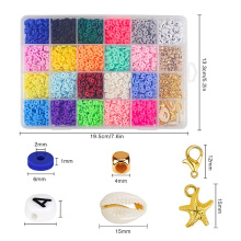 Kit de perles en argile polymère pour bracelet 6 mm